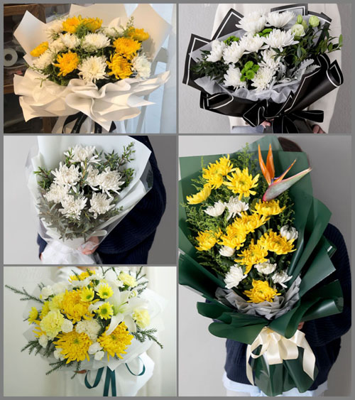 上海奉贤区南桥镇发展村白事花束代送